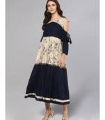 Printed & Solid Frilled Kurta