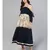 Printed & Solid Frilled Kurta