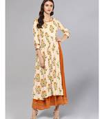 Mughal Print Anarkali Kurta