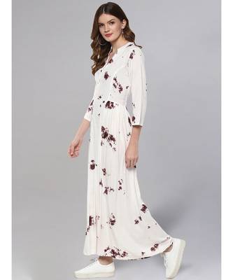 Off White Bandhni Print Kurta 4