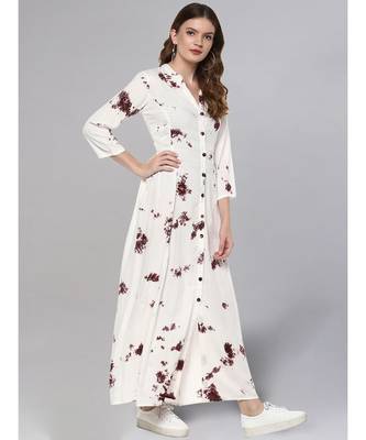 Off White Bandhni Print Kurta 5