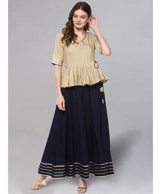 Peplum Style A Line Kurta 2