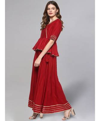 Peplum Style A Line Kurta 4