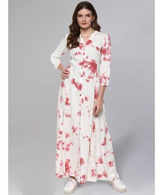 Off White Bandhni Print Kurta 1