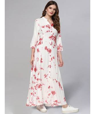 Off White Bandhni Print Kurta 5