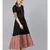 Black Anarkali Kurta With Jaal Print Border