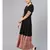 Black Anarkali Kurta With Jaal Print Border