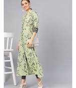 Sage Green Printed A Line Kurta