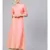 Peach A Line Kurta