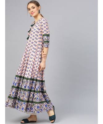 Baby Pink Printed Anarkali Kurta 3