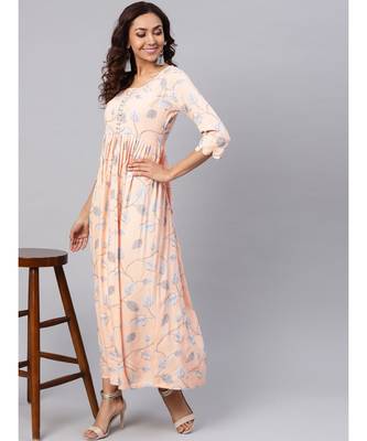 Rayon Jaal Print Dress 5