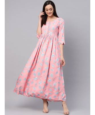 Rayon Jaal Print Dress 1