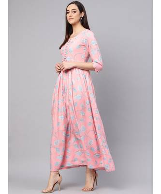 Rayon Jaal Print Dress 3