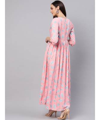 Rayon Jaal Print Dress 4