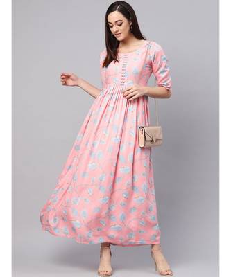 Rayon Jaal Print Dress 5