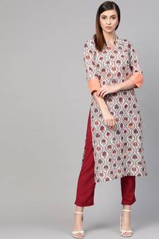 Floral Print Kurta