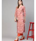 Rose Gold Printed Kurta