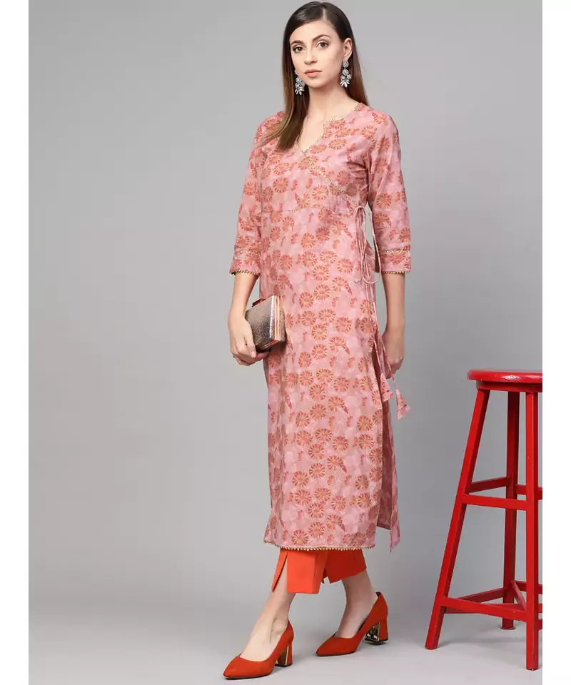 Rose Gold Printed Kurta