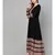 Black Anarkali Dress With Printed Borders