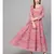 Pink Hand Block Floral Print Dress
