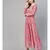Pink Hand Block Floral Print Dress