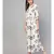 Cream Floral Printed Dress