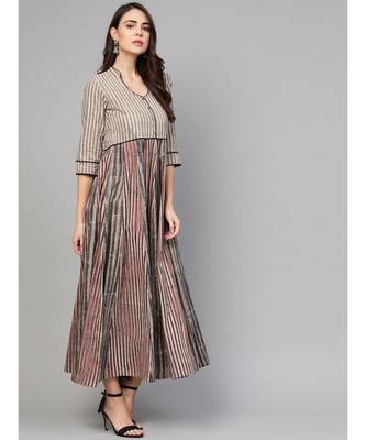 Lining Multicolor Dress 4