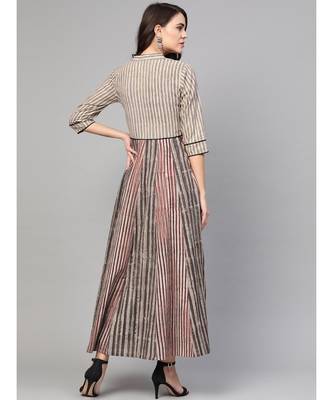 Lining Multicolor Dress 5