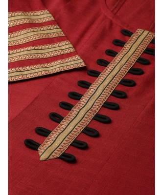 Maroon Anarkali Dress 2