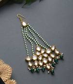 Tarani Kundan And Pearls Pasa/ Jhumar
