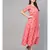 Coral Printed Cold Shoulder Dress