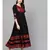 Black And Maroon Anarkali Dress