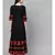 Black And Maroon Anarkali Dress
