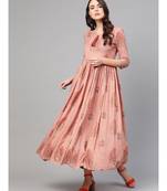 Rose Gold Boota Printed Dress