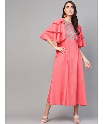 Coral Pintuck Dress 1