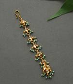 Sahira Turquoise Beaded Kundan Mangtikka