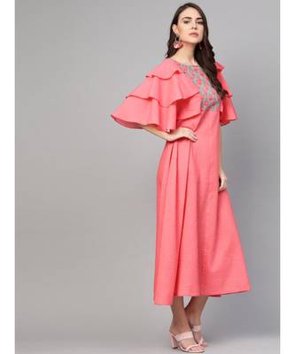 Coral Pintuck Dress 3