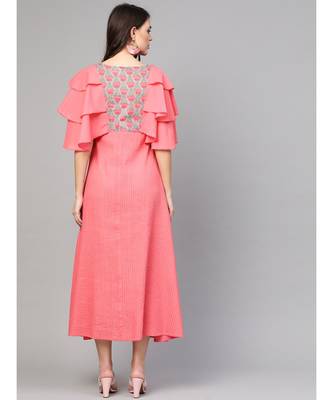 Coral Pintuck Dress 4