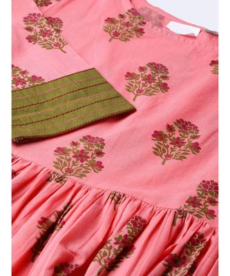 Green Boota Frilled Dress 2