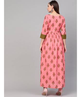 Green Boota Frilled Dress 4