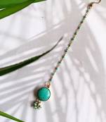 Zaira Turquoise Stone Beaded Mangtikka