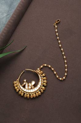 Diya Kundan Gold Nosepin 1