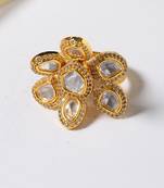 Avni Faux Diamond Polki Ring