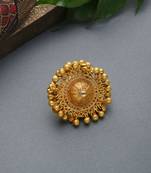 Bharti Gold Ghungroos Contemporary Temple Work Ring