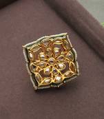 Preet Kundan And Pearls Ring