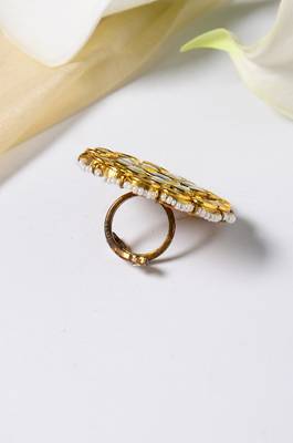 Heli Polki And Pearls Ring 2