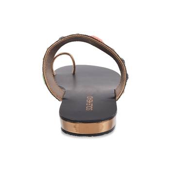 SOLE HEAD Black Flat Women Sandal 3