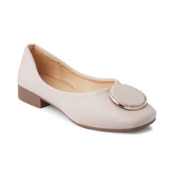 SOLE HEAD White Heels Women Ballerinas 1