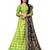 Parrot-green woven jacquard semi stitched lehenga