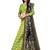 Parrot-green woven jacquard semi stitched lehenga